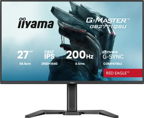 Iiyama MONITOR IIYAMA, 27 PULGADAS, 68,6 CM, FAST IPS, 2560X1440, 200HZ, 0,233 MM, MATE NEGRO