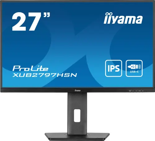 Iiyama MONITOR IIYAMA USB-C, LAN, DP-OUT (DOCK), 300CD (XUB2797HSN-B2)