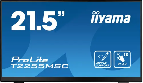 Iiyama MONITOT IIYAMA 22" TACTIL CAPACITIVO, T2255MSC-B1, IPS, 60HZ, 5 MS, HDMI, USB, DISPLAYPORT, ALT, VESA 100 x 100