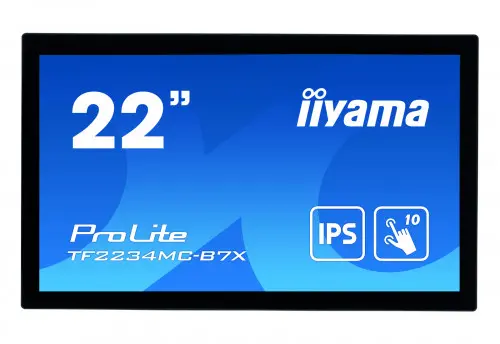 iiyama ProLite TF2234MC-B7X monitor pantalla táctil 54,6 cm (21.5") 1920 x 1080 Pixeles Multi-touch Multi-usuario Negro