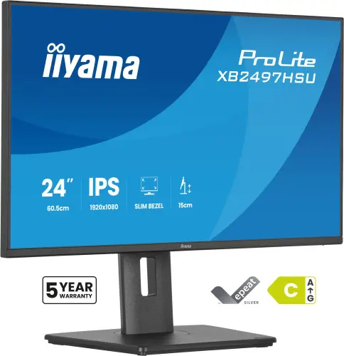 iiyama ProLite XB2497HSU-B1 - Monitor IPS 23,8 pulgadas Full HD 120 Hz, ajustable