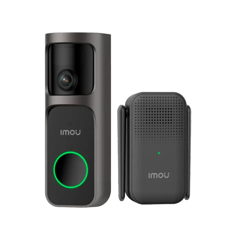 IMOU DB-3EP-4M0W/DS3-IMOU - Doorbell 3 Kit 4MP - WiFi 2.4 GHz / 5000mAh ó AC 8~24V - Lente Panorámica 360º / IR 5m