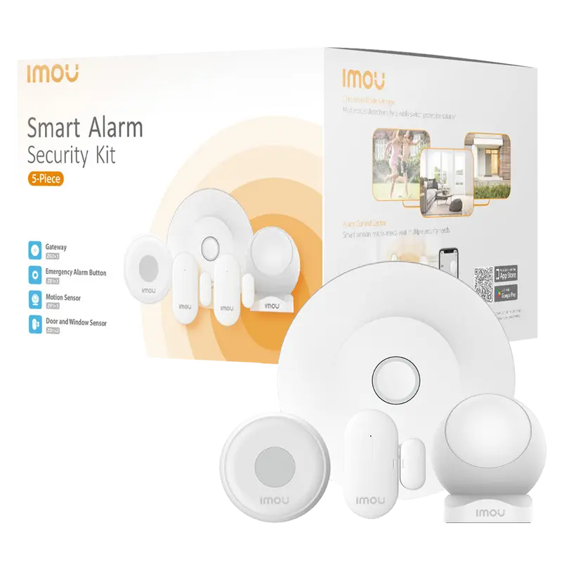 IMOU KIT-ALARM-ZG2-EU-5-IMOU - Imou kit de alarma domótico Inalámbrico - Concentrador de Alarma domótica - Zigbee 3.0 / WiFi 2.4 GHz