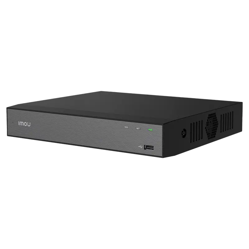 IMOU NVR-N110-8A0E-P-IMOU - Grabador NVR para cámaras IMOU - 10CH video IP - Compresión H.265 / H.264 - Ancho de banda 90Mbps