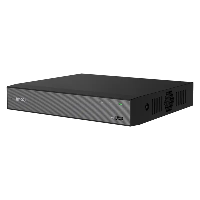 IMOU NVR-N118-8A0E-P-IMOU - Grabador NVR para cámaras IMOU - 18CH video IP - Compresión H.265 / H.264 - Ancho de banda 90Mbps
