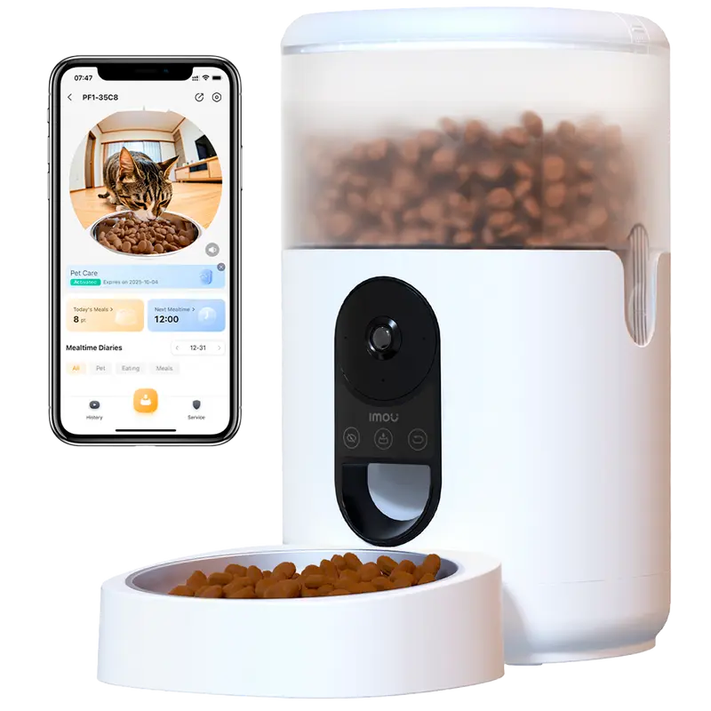 IMOU PET-PF1-4LSP-IMOU - Comedero Inteligente para Mascotas - Vista Panorámica 360º / 4MP 2.5K - Capacidad de 4L