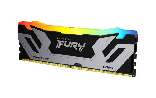 Kingston MEMORIA KINGSTON 24GB 8400MT/S DDR5 CL40 CUDIMM FURY RENEGADE RGB SILVER XMP - KF584CU40RSA-24