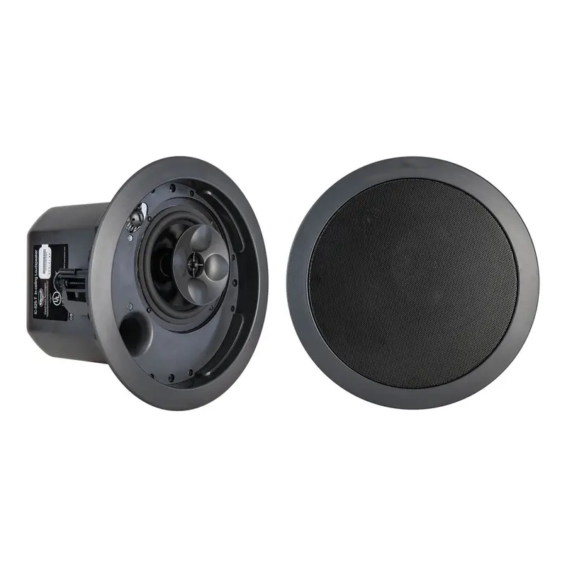 Klipsch IC-650-T negro - pareja de altavoces de techo 70/100 V de 6,5 pulgadas