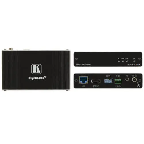 KRAMER / RECEPTOR HD BASE T - ALTO RENDIMIENTO/ 4K / HDMI / TP-583RXR / NEGRO