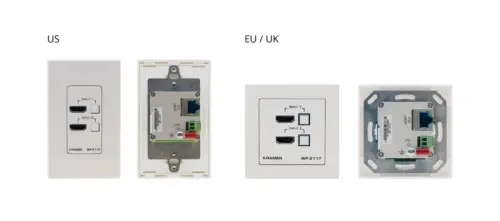 KRAMER / SELECTOR AUTOMÁTICO WALL PLATE / 4K /WP-211T/EU-80/86(W) / 20-804970590