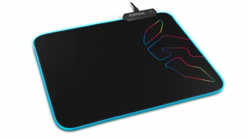 Krom Knout RGB Negro Alfombrilla de ratón para juegos