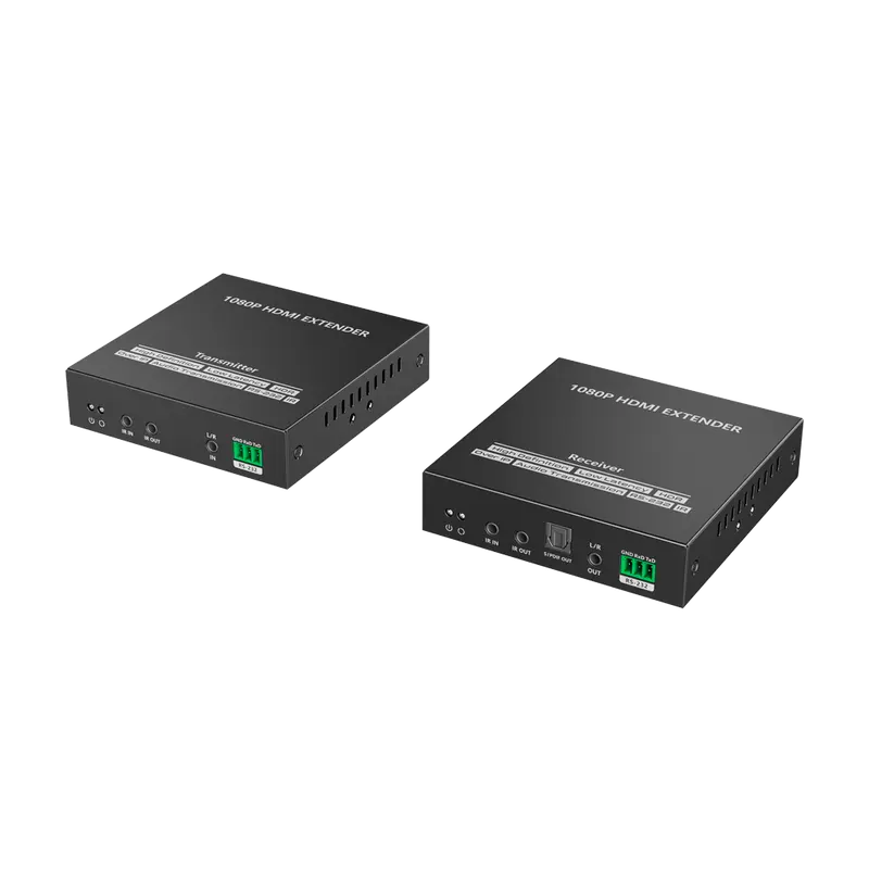 LENKENG HDMI-EXT-1080p60 - Extensor de señal HDMI - Alcance 150 m - Resolución FHD - Permite conexiones 1