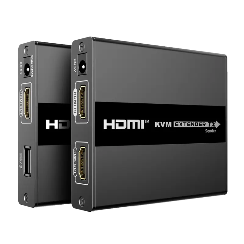LENKENG HDMI-EXT-1080p60-KVM60 - Extensor KVM de señal HDMI - Alcance 60 m - Resolución FHD - Permite conexiones 1