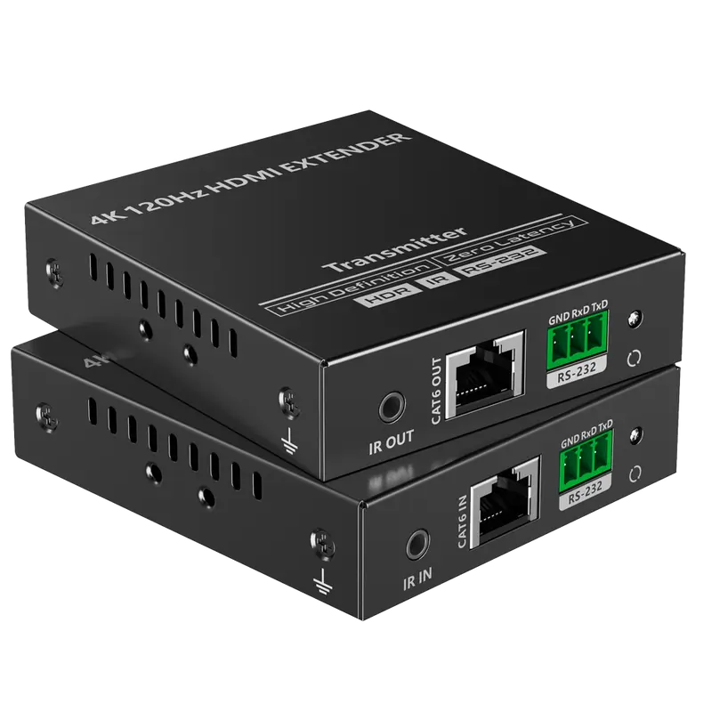 LENKENG HDMI-EXT-4K120-HDMI - Extensor de señal HDMI - Alcance 60 m - Resolución 4K - Permite conexiones 1