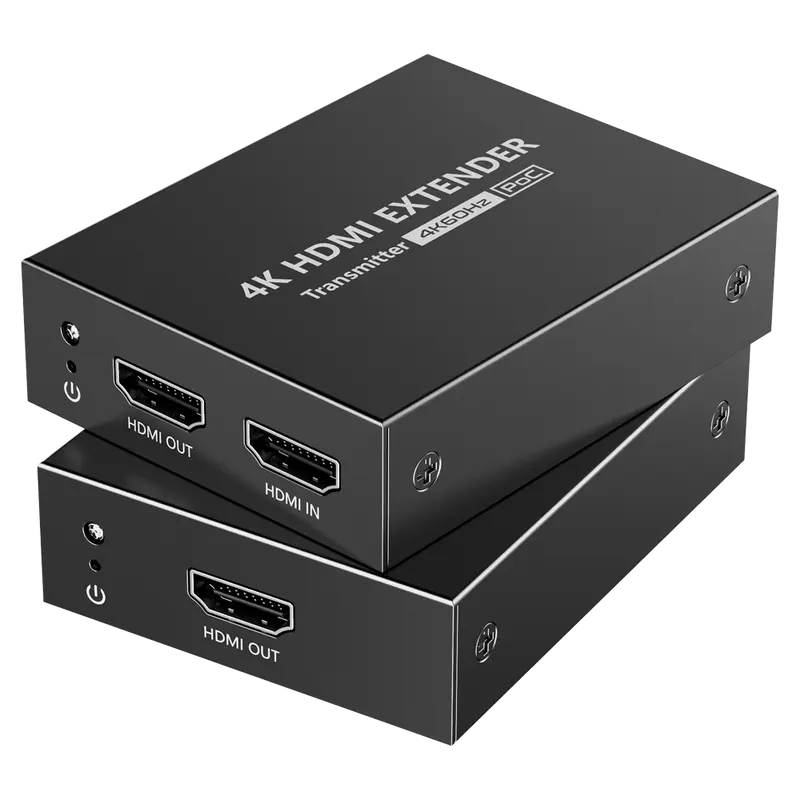 LENKENG HDMI-EXT-4K60-L - Extensor de señal HDMI - Alcance 50 m - Resolución 4K - Permite conexiones 1