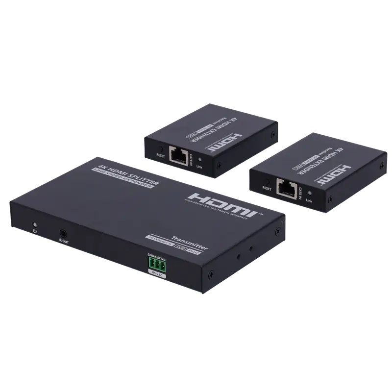 LENKENG HDMI-SPL-1x2-4K30-CAT6-L - Extensor Splitter de señal HDMI - Alcance 40 m - Resolución 4K - Permite conexiones 1