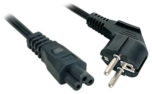 Lindy 3m, CEE 7/7 - IEC 320 C5 Negro CEE7/7 C5 acoplador