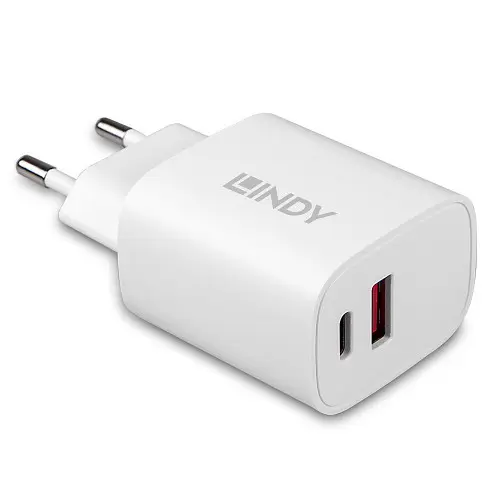 Lindy 73413 cargador de dispositivo móvil Universal Blanco Corriente alterna Carga rápida Interior