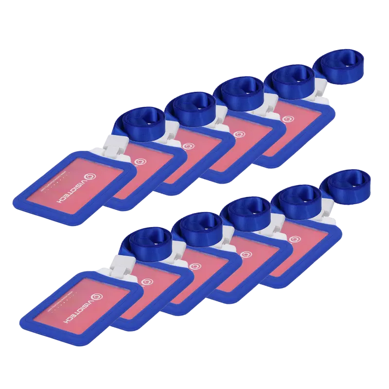 MARCA BLANCA 10XCARD-HOLDER-V-BLUE - Porta-tarjetas RFID - Disposición vertical - Formato CR80