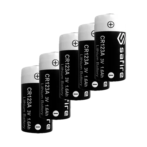 MARCA BLANCA 50XBATT-CR123A - Pack de 50x pilas CR123A / CR17345 / 5018LC - Safire - Litio Li-MnO2 no recargable - Tensión 3.0V