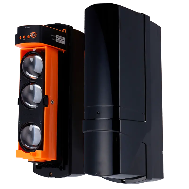 MARCA BLANCA ABE-200W - Detector de barrera por infrarrojos - Compatible con Transmitter o DoorProtect Ajax - Inalámbrico - 3 haces