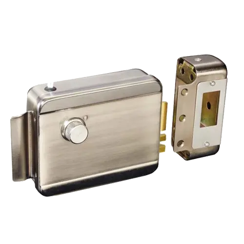 MARCA BLANCA ABK-702A-L - Cerradura de superficie electromecánica - Modo apertura Fail Secure (NO) - Autocierre programable