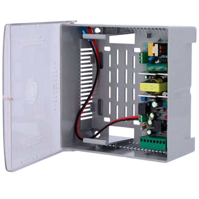 MARCA BLANCA AC-12DC3A-P - Alimentador para control de acceso - Configurable NO/NC - Salida DC 13.5V / 3A / 36W - Caja de plástico