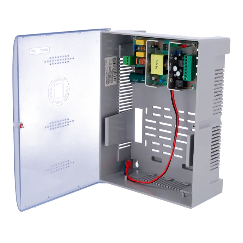MARCA BLANCA AC-12DC5A-BAT17AH-P - Alimentador para control de acceso - Configurable NO/NC - Salida DC 12.5-13.8V / 5A / 60W