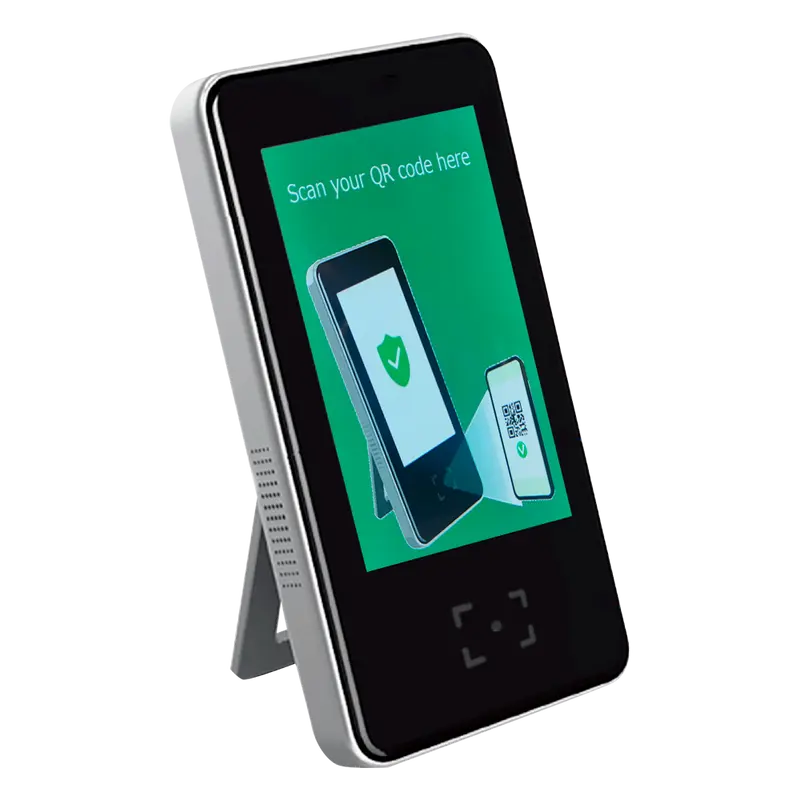 MARCA BLANCA AC301-QR - Control de acceso autónomo - Acceso por código QR - Salida de relé o alarma - Pantalla 5" IPS