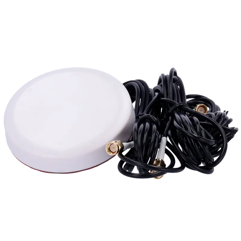 MARCA BLANCA ANT-4G24G-03D-G-O-ORV-W - Antena blanca 4G con GPS y Wi-Fi. - Frecuencia 4G de rango 824-2700 MHz.