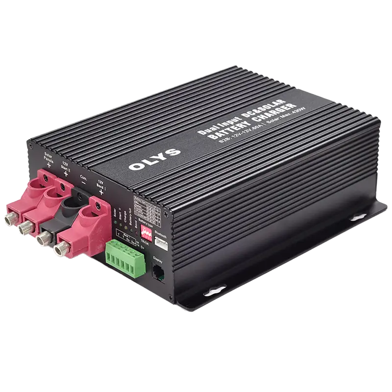 MARCA BLANCA BS-126030 - Cargador de baterías dual - Carga DC y Solar - 430W de entrada solar - Corriente de carga hasta 30A