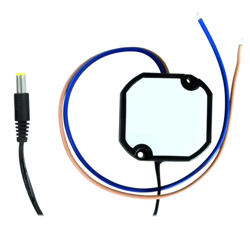 MARCA BLANCA DC1220-W - Alimentador electrónico - 12 V / 2000 mA - Reducidas dimensiones - 61(Al) x 59(An) x 30(Fo) mm - Estabilizado - IP67
