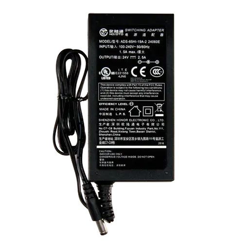 MARCA BLANCA DC2425 - Alimentador electrónico - 24 V / 2500 mA - Reducidas dimensiones - 110 (Al) x 55 (An) x 30 (Fo) mm - 220 g - Estabilizado