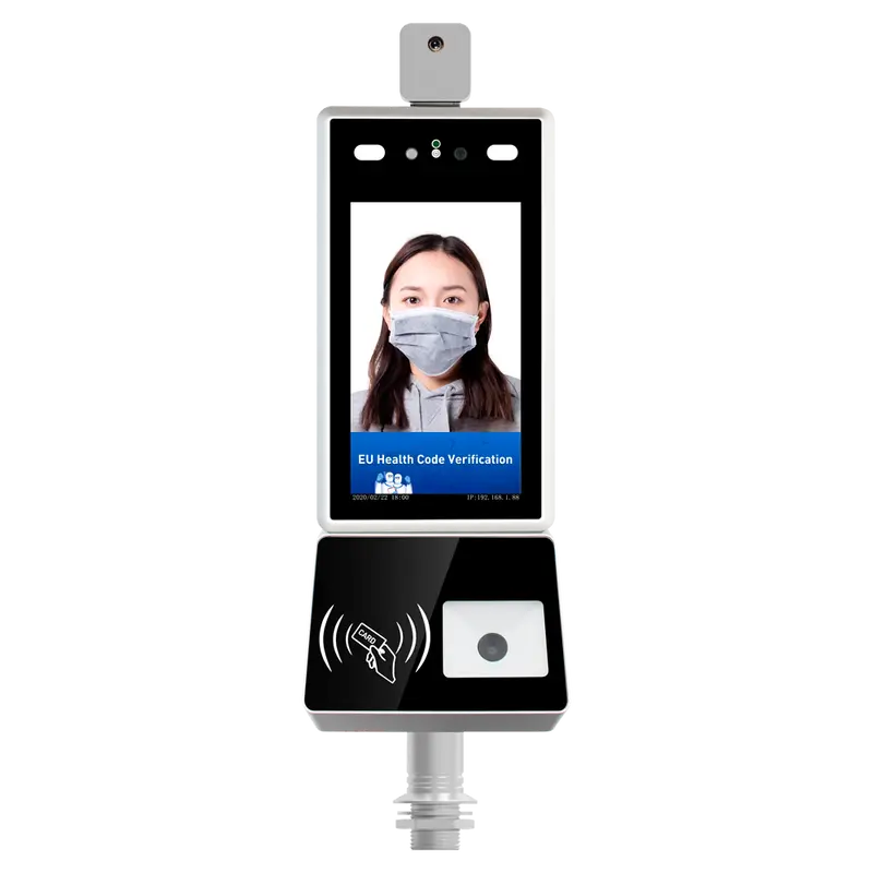 MARCA BLANCA FACE-TEMP-QR-T - Escáner Green Pass - Pasaporte COVID EU - Instalación en torno - Ethernet - Multidioma