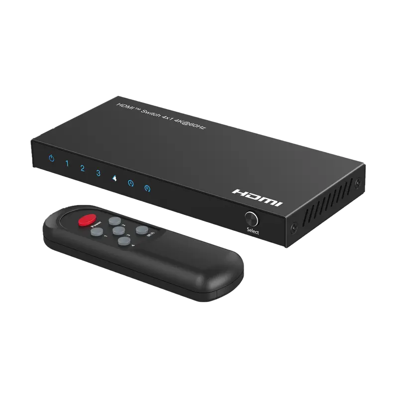 MARCA BLANCA HDMI-SW-4x1-4K60 - Switch de señal HDMI - Permite 4