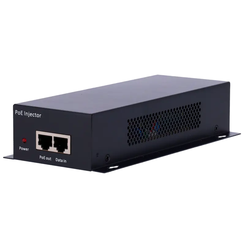 MARCA BLANCA INJ-POE-10G-60W - Inyector PoE de ultra alta velocidad de 10G. - Soporta estándares IEEE 802.3af/at/bt.