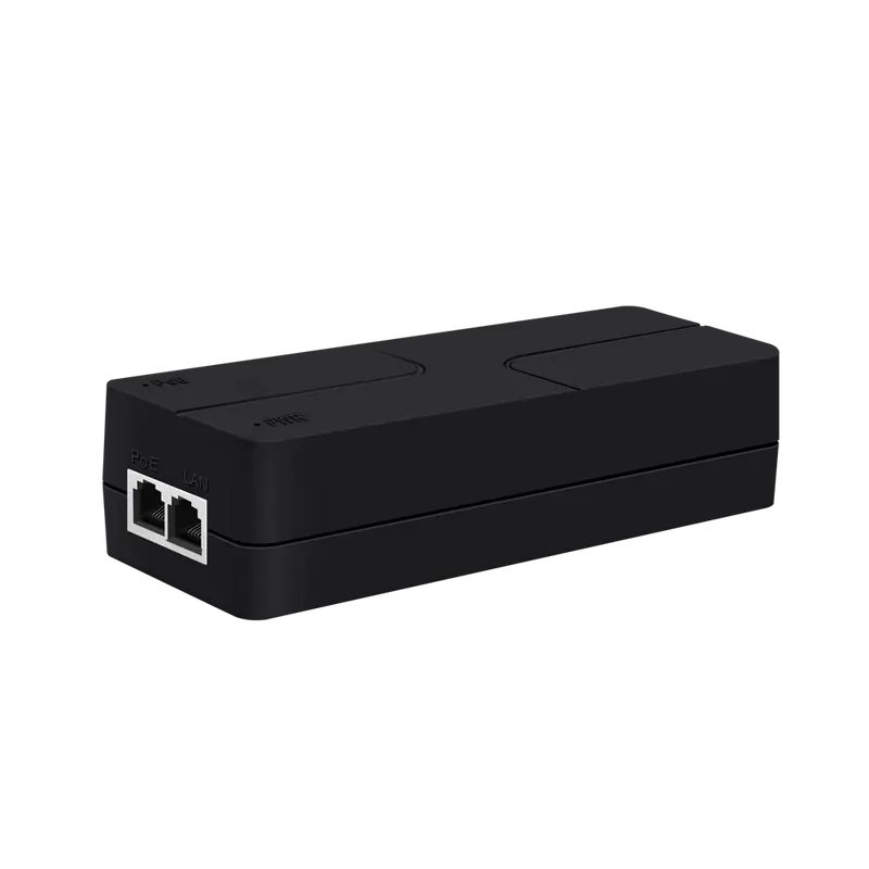 MARCA BLANCA INJ-POE-2.5G-60W-V2 - Inyector PoE de alta potencia de 60W. - Soporta transmisión de alta velocidad hasta 2.5G.