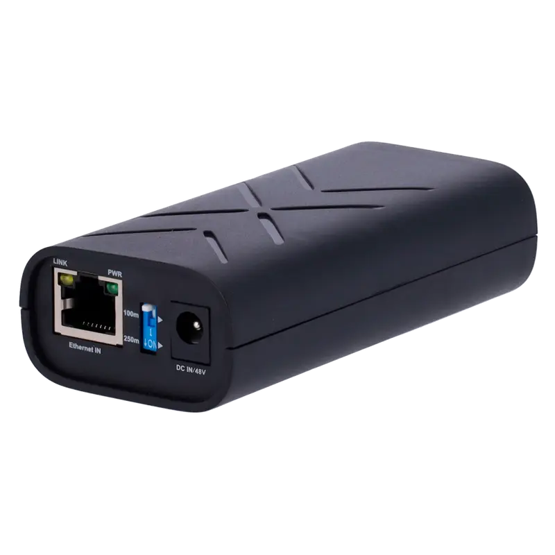 MARCA BLANCA INJ-POE-G-60W-DUAL - Inyector PoE de doble puerto y alto rendimiento. - Soporta estándares estándar IEEE 802.3af/at.