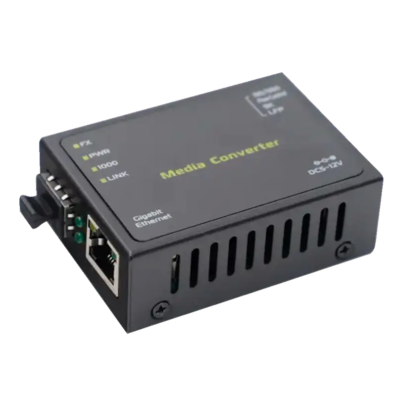 MARCA BLANCA MC-1GE-SFP-MINI - Gigabit Ethernet Media Converter profesional - Conversión pura entre interfaz UTP y fibra