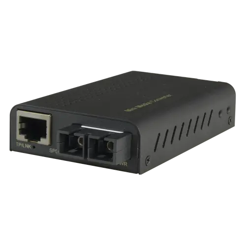 MARCA BLANCA MC-SC45-DM805 - Conversor de medios Gigabit con 1x RJ45 y 1x SC - Conectividad óptica mediante puerto SC duplex