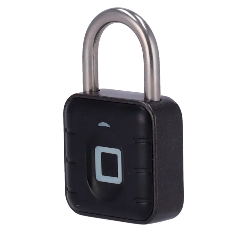 MARCA BLANCA PADLOCK-FBT-APP - Candado inteligente Bluetooth - Apertura mediante huella y APP - Capacidad 10 huellas