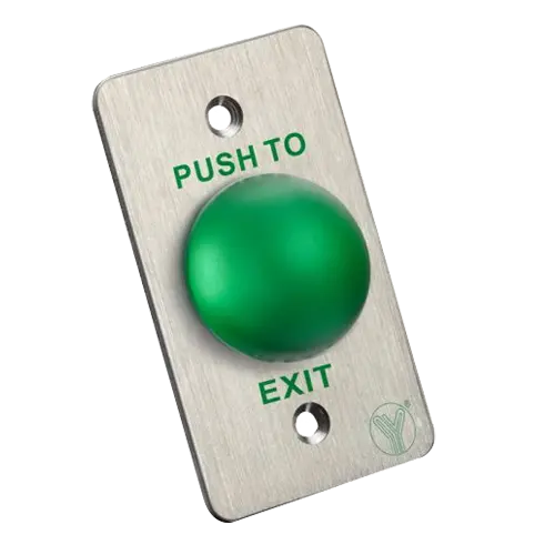 MARCA BLANCA PBK-818A - Pulsador de liberación de puerta - Tipo semiesfera - Testado 500.000 usos - NO/NC/COM - Empotrado o superficie