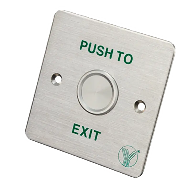 MARCA BLANCA PBS-820C - Botón de salida - Tipo piezoeléctrico - Apto para exterior IP68 - NO/COM - Empotrado o supeficie