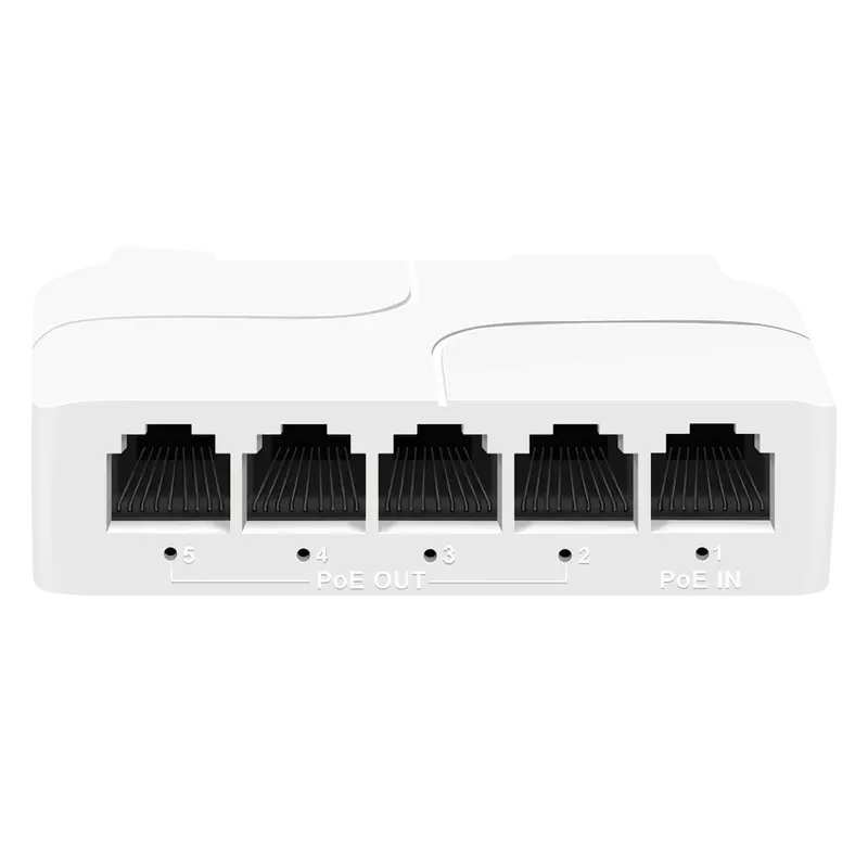 MARCA BLANCA POEXT-4FE-DIN - POE extender DIN - Permite ampliar el alcance de la alimentación POE - IEEE 802.3 af/at/bt