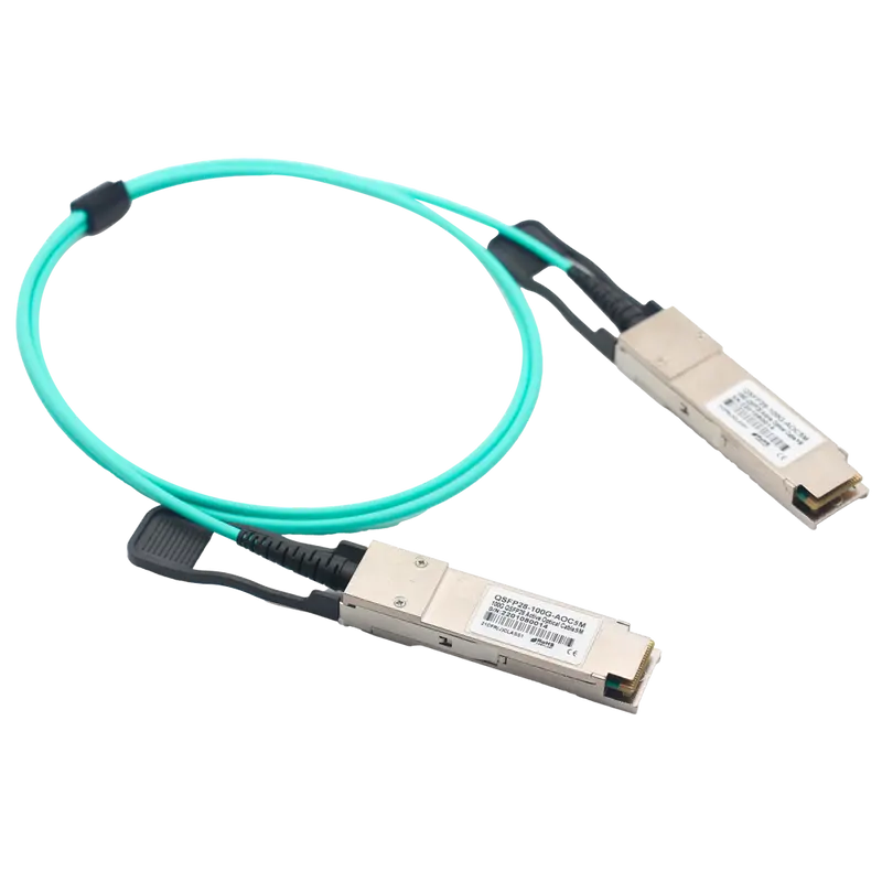 MARCA BLANCA QSFP28-100G-AOC-5M - Cable de conexión directa QSFP28 activo - Tasa de velocidad de datos de hasta 100Gbps