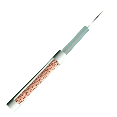 MARCA BLANCA RG59-300B - Cable coaxial RG59 - Vídeo - Rollo de 300 metros - Cubierta color blanco - Diámetro exterior 6.0 mm - Bajas pérdidas