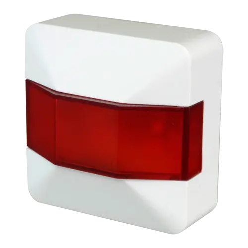 MARCA BLANCA SC01-LED - Maxfire - Piloto de indicación de acción con LED rojo - Especial para incendio - Plástico ABS blanco - Reducidas dimensiones