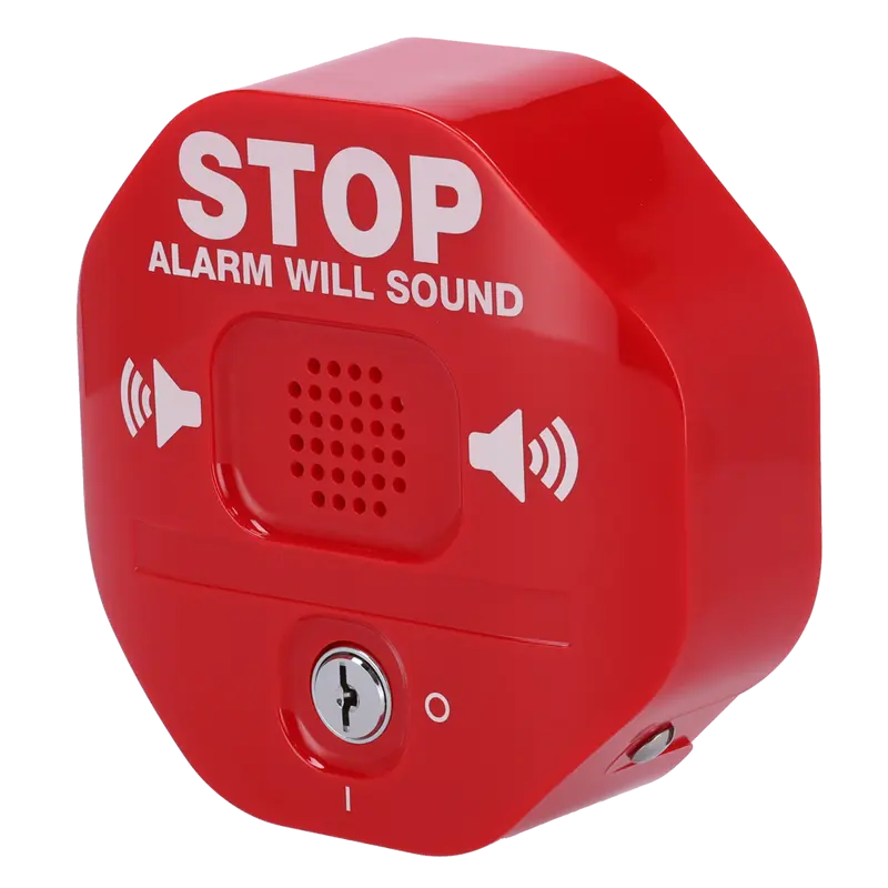 MARCA BLANCA STI-6400 - Sirena autónoma para puertas de emergencia - Notifica accesos y salidas no autorizadas