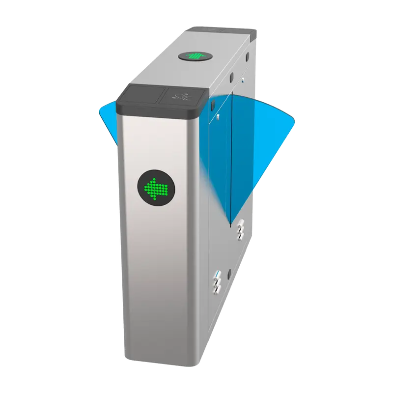 MARCA BLANCA TS-FB701-M - Torno de acceso bidireccional doble - Pasillo con barrera acrílica retráctil