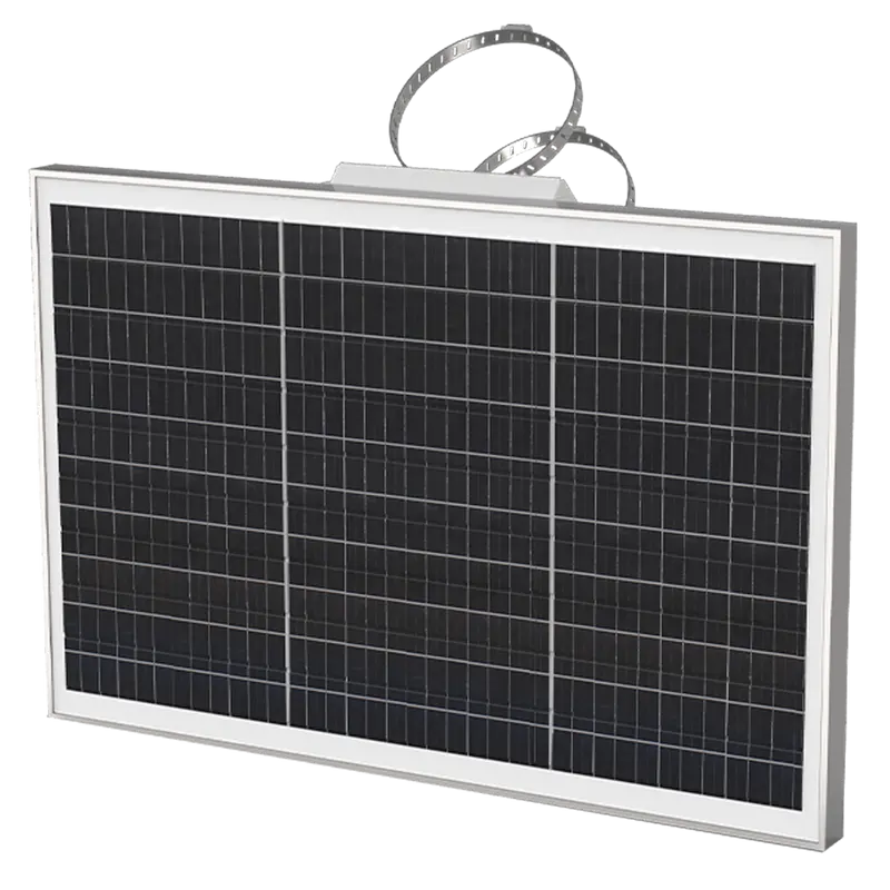 MILESIGHT MS-S45 - Panel solar de 45W - Soporte para anclaje en mástil - IP67 - Compatible con cámara de tráfico SC211